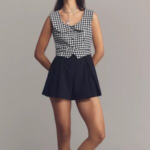 Maeve Sleeveless Collared Twofer Romper